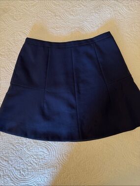 J. Crew Navy Circle Skirt with Panel Seams